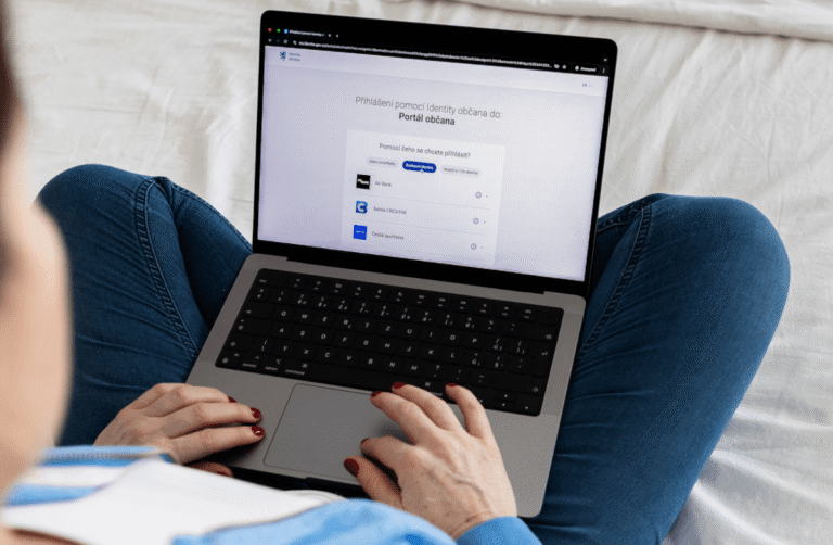 Screenshot – ukázka Bank iD rozhraní